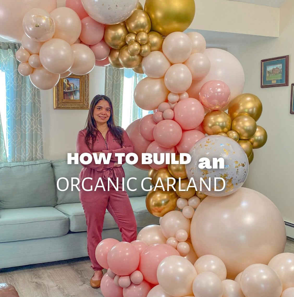 How to Build a Freestanding Organic Garland